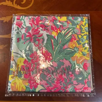 JIM THOMPSON 꽃무늬 실크 스카프 86cm, 미사용