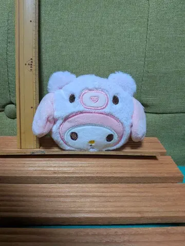 마이멜로디 봉제 인형형 코인 케이스 키링 약 10cm