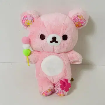 [ 새상품 ] 리락쿠마 벚꽃 봉제 인형 마스코트 키체인