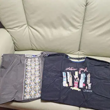 Chacott 에코백 뉴욕 프린트