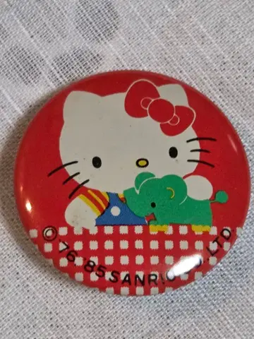 헬로키티 캔뱃지 쇼와 레트로 레어템