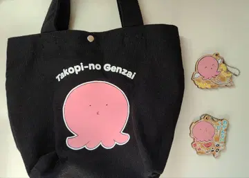 타코피의 원죄 타코피 토트백 우드 플레이트 키체인