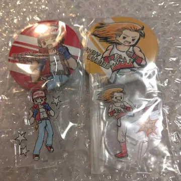 KOF 그래프 아트 테리 앤디 아크릴 스탠드 캔뱃지