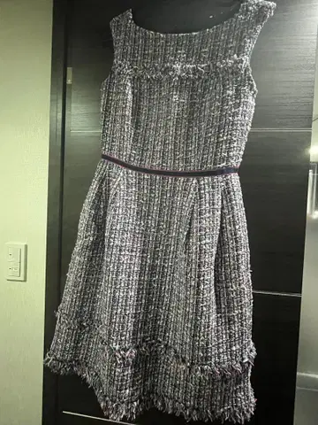 TOCCA 슬리브리스 트위드 원피스 0