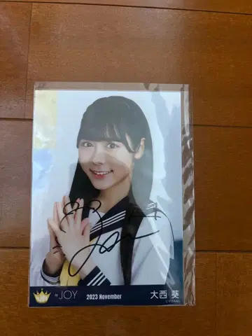오오니시 아오이 생사진 요리 친필 사인 1st 콘서트 의상 니어조이