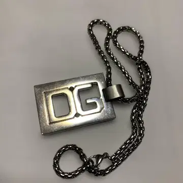 DG 실버 로고 목걸이