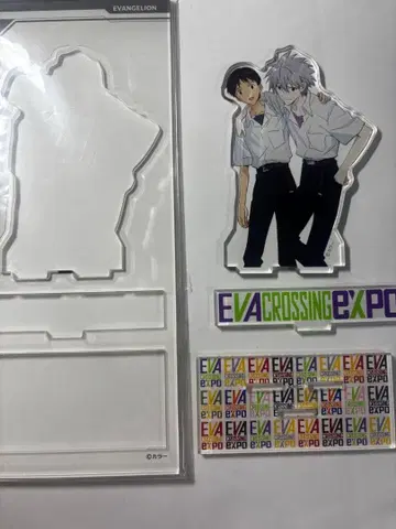 에반게리온 대박람회 아크릴 스탠드 메인 비주얼 신지 나기사 카오루