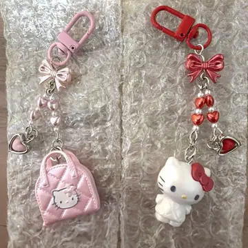 키티 미니어처 퀼트 키링