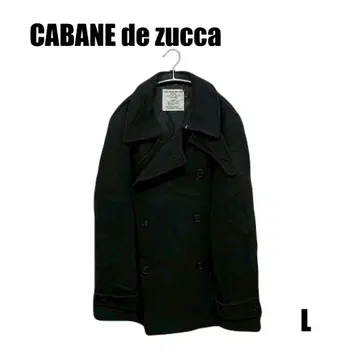 CABANE de zucca 블랙 울 코트 L [ M39 ]