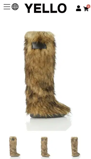 YELLO 퍼 부츠