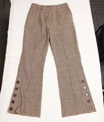 rokh 하운드투스 플레어 팬츠 짙은 베이지 계열