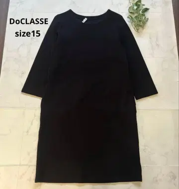 컨디션 최상 두클라쎄 코쿤 실루엣 원피스 빅 사이즈 15 블랙 워셔블