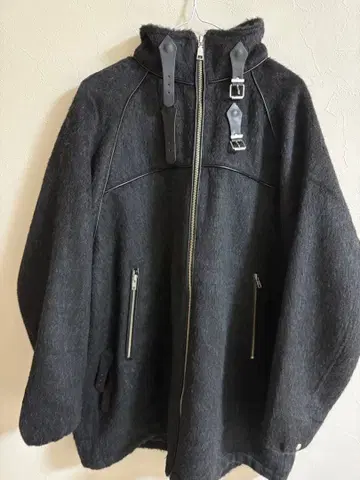 ADRER 베어 파이핑 샤기 블루종