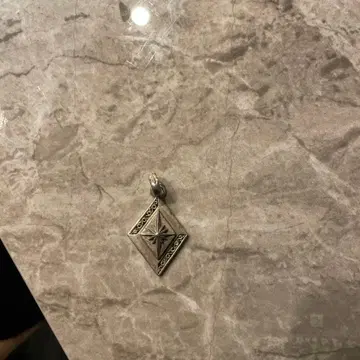 SAAD 실버 925 다이아몬드형 펜던트