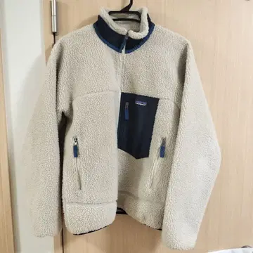 patagonia 플리스 자켓 M 크림/네이비