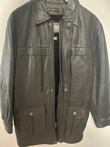 [ 90s ] 천연 가죽 레더 자켓 가격 인하 협상 가능