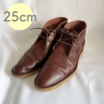 가죽 처카 부츠 브라운 25cm