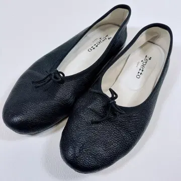 [새상품급] 레페토 펌프스 발레 슈즈 가죽 블랙 38 23.5cm