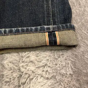 에드윈 EDWIN 다크 블루 스트레이트 데님 셀비지 빨간 귀 수염