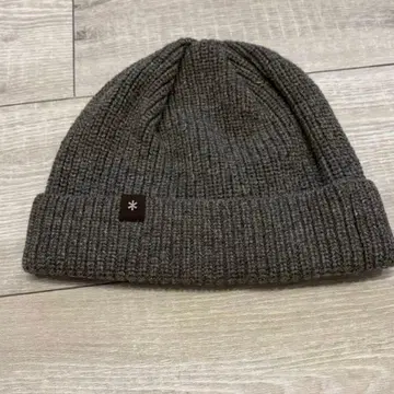 스노우피크 니트 모자 그레이