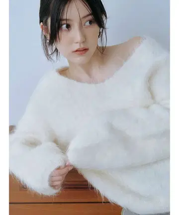 [새상품] snidel 스리 알파카 V넥 풀오버