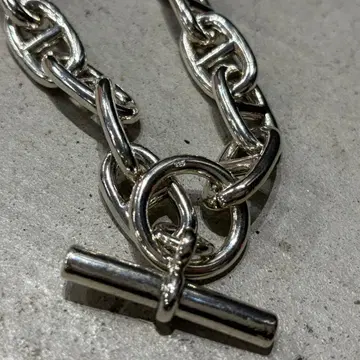 고귀 빈티지 쉐느 10 시계 부품 실버 925 체인 팔찌