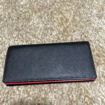 GLEVIO 블랙 장지갑 레드