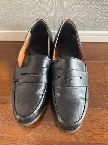 블랙 로퍼 레인슈즈