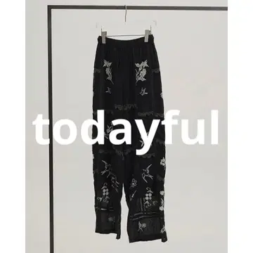 TODAYFUL Embroidery Patchwork Trousers