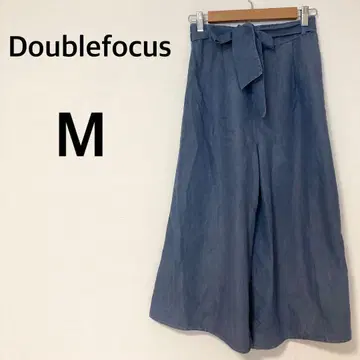 Doublefocus 가우초 팬츠 [ M ] 와이드 팬츠 리본 뒷면 밴딩