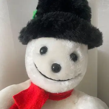 빈티지 스노우맨 눈사람 봉제 인형 레트로