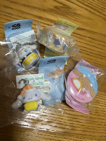 시나모롤 빅쿠라폰 캡슐 토이 4개 세트