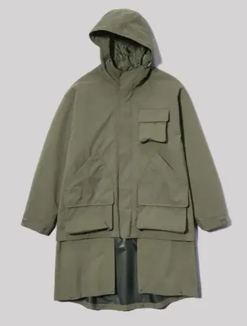 새상품 사이즈 XL 엔지니어드 가먼츠 패디드 쉘 후드티 올리브