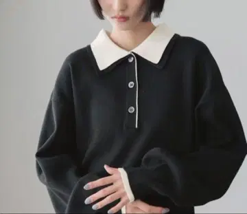 바이컬러 폴로 니트 LS 로리즈팜 미사용 새상품 이번 시즌 신상