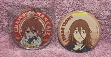 극장판 체인소 맨 레제 편 카페 캔 배지 아크릴 키링 천사의 악마 세트
