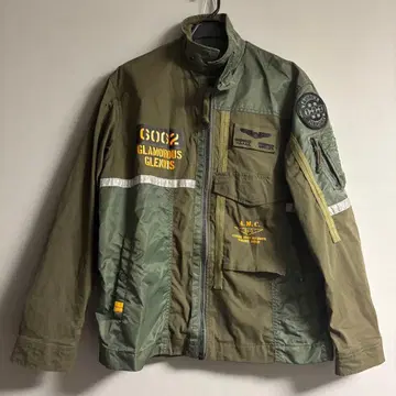 AVIREX 밀리터리 자켓 올리브색