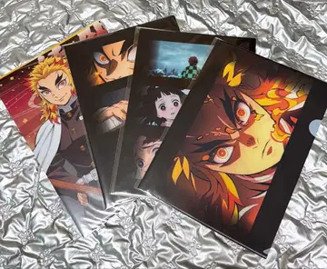 귀멸의 칼날 클리어 파일 세트 남성용 렌고쿠 쿄쥬로 아카자 탄지로