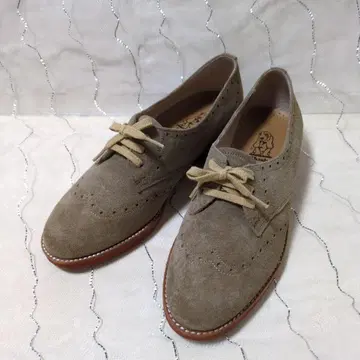 허시파피 가죽 퍼피 슈즈 스웨이드 로퍼