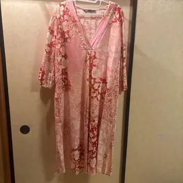 ZARA 플라워 프린트 롱 원피스 XL