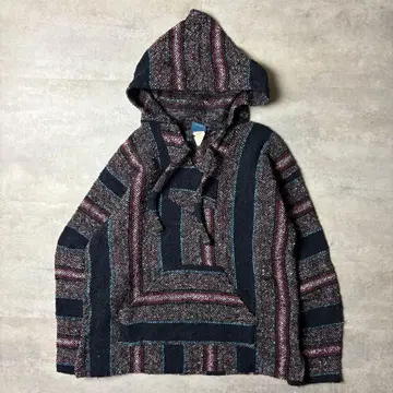 90s 멕시코제 멕시칸 후드티 서프 후디 멀티 스트라이프