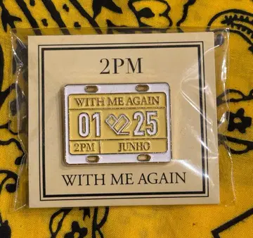 2PM 준호 핀 배지 WITH ME AGAIN