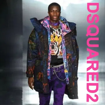 디스퀘어드 후드 부착 자켓 오버 사이즈 빅 두꺼운 원단