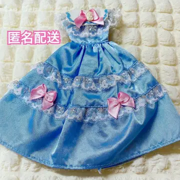 새상품급 리카짱 인형 옷 갈아입기 드레스 스카이블루 타카라토미