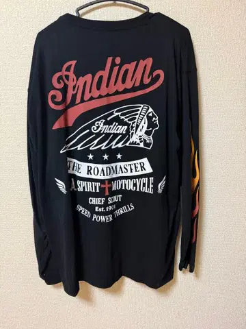 인디언 긴팔 셔츠 구제 의류 아메카지 밀리터리 바이커 큰 사이즈