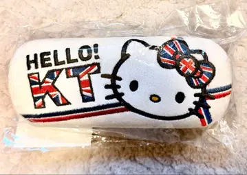[ 헤이세이 레어 상품 ] 헬로키티 안경 케이스/펜 케이스 유니언 잭