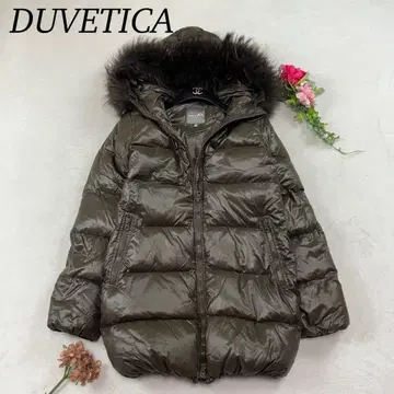 K485 새상품급 M 듀베티카 롱 기장 다운 코트 브라운 여성용