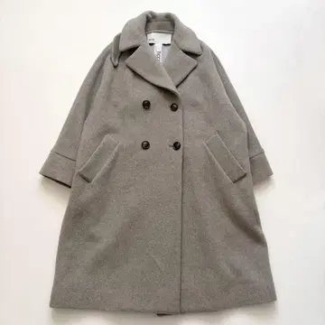 2024년 모델 극미품 티카 텐트 코트 롱 코트 그레이
