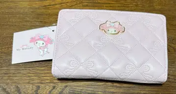 마이멜로디 퀼팅 접이식 지갑 핑크 산리오
