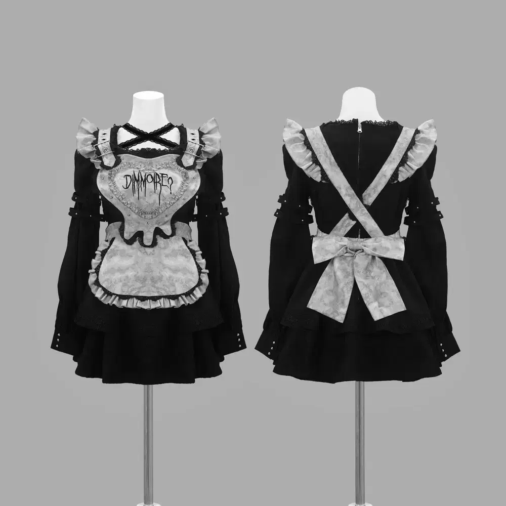 Dimmoire Drip Heart Maid Setup Size M on Bunjang Global Site.