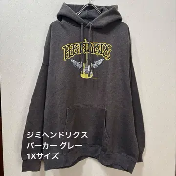 지미 헨드릭스 후드티 1X 사이즈 그레이 남성용 여성용
